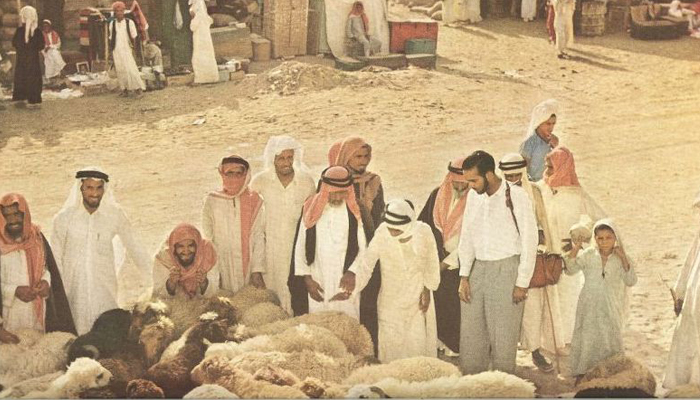 Hajjis Choosing Animal for Qurbani 1953